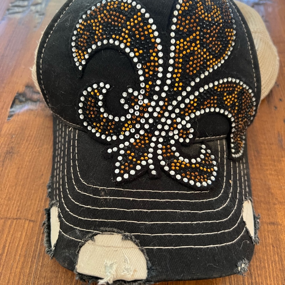 Beige Mesh Snapback Hat